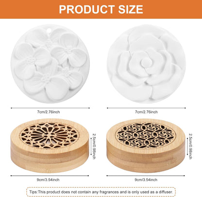 2 Pcs Essential Oil Diffuser Stone, Diffuser for Essential Oils Great for Decorating at Home, Office or Car, and Gift-Giving