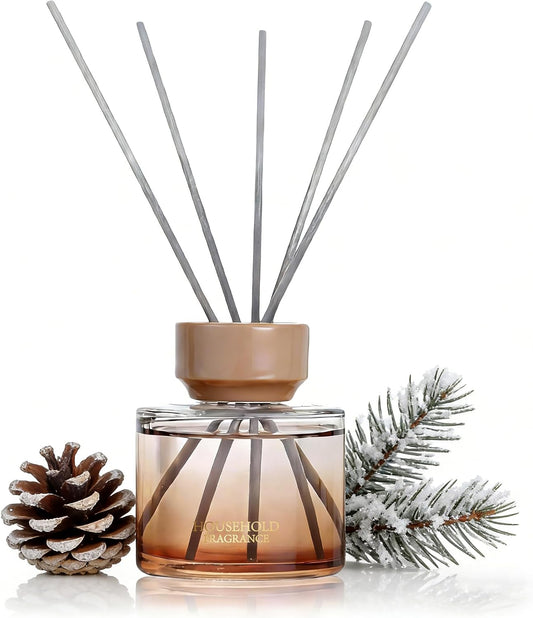 Reed Diffuser Set – 3.38 fl oz (100ml) "Black Ice" Scented Diffuser Oil | Includes 5 Premium Reed Sticks | Home Fragrance for Bathrooms, Bedrooms, and Living Rooms | Aromatherapy Diffuser | Shelf Decor Accent.