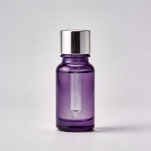 Purple Glass Essential Oil Bottle