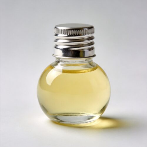 Clear Glass Round Essential Oil Bottle