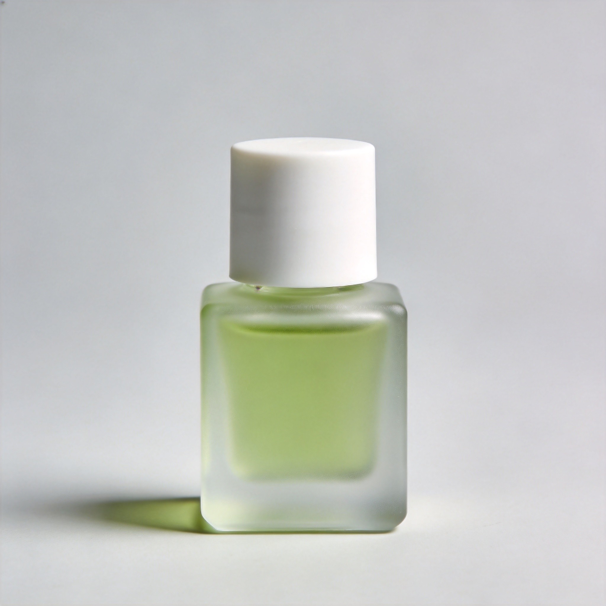 Frosted Glass Square Essential Oil Bottle