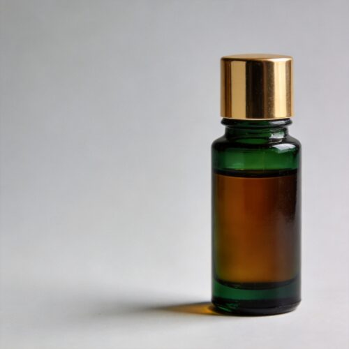 Dark Green Glass Essential Oil Bottle