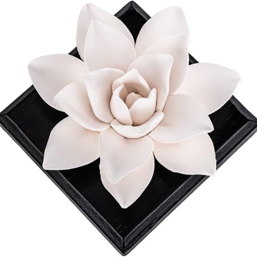 Magnolia Gypsum Handmade Aroma Stone with Wooden Base